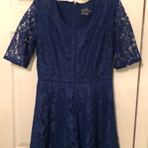 Blue lace dress s 6